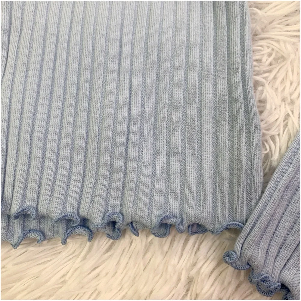 Old Navy Light‎ Blue long sleeve Ribbed Cardigan V neck